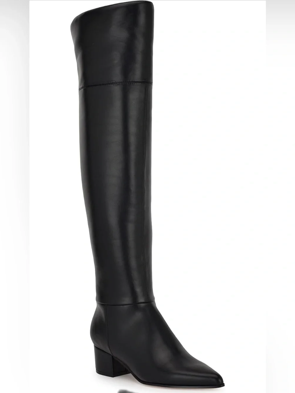 Nine West Black Over-the-Knee Leather Boots